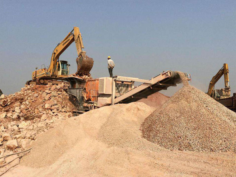 建筑垃圾移動(dòng)式破碎站